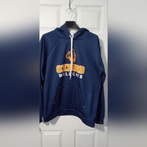 Blue Graphic Hoodie Sweatshirt